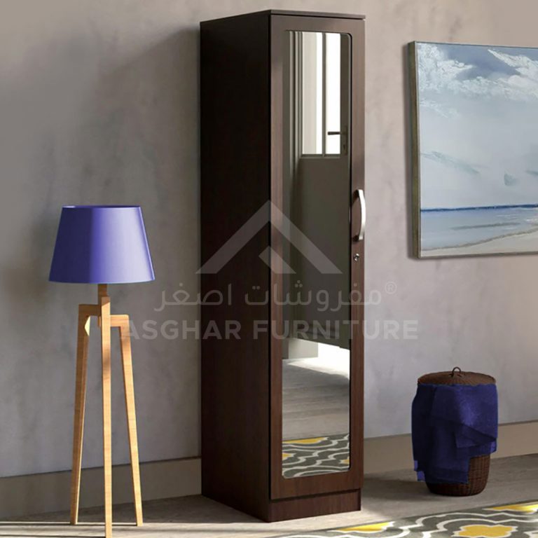 Gio Mirror Wardrobe Brown