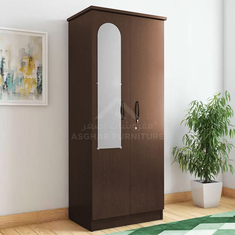 Harlem 2 Door Wardrobe Light Brown