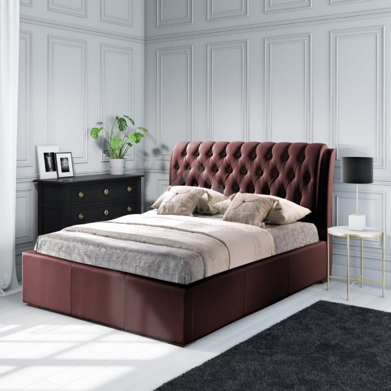 Melinoe Prime Tufted Bed Red