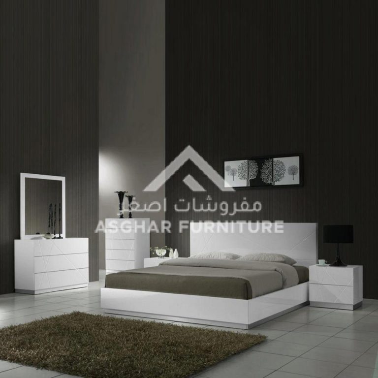 Mirella Snow Modern Bedroom Set