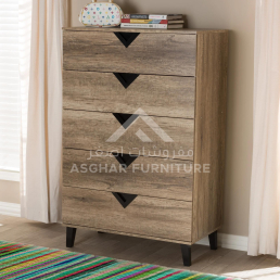 Alita Contemporary 5 Drawer Chest 5