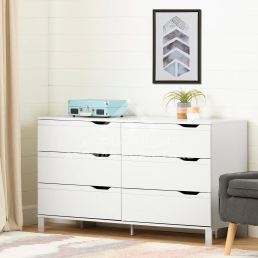 New Bella 6 Drawer Double Dresser 4 1