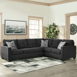 sectional sofa black