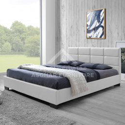 Prepac Faux Leather Platform Bed