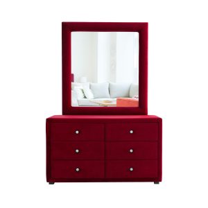 6 drawer mirror dresser