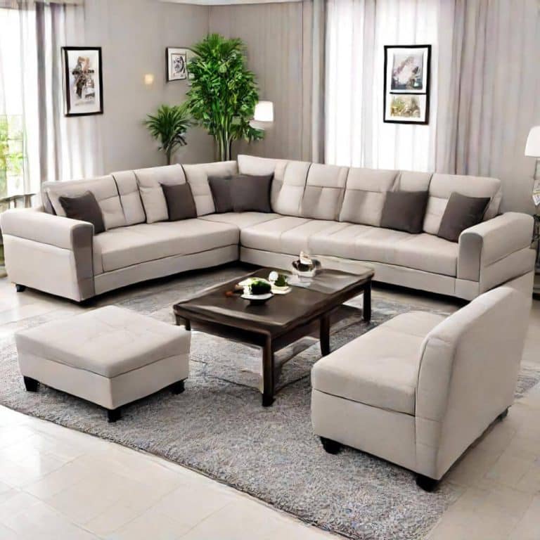 beige sectional sofa